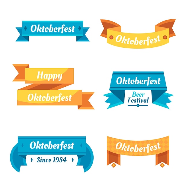 Coleção de fitas da oktoberfest