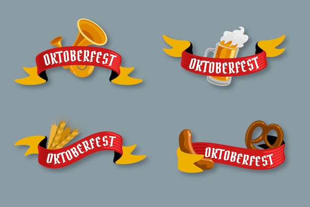 Coleção de fitas do flat oktoberfest