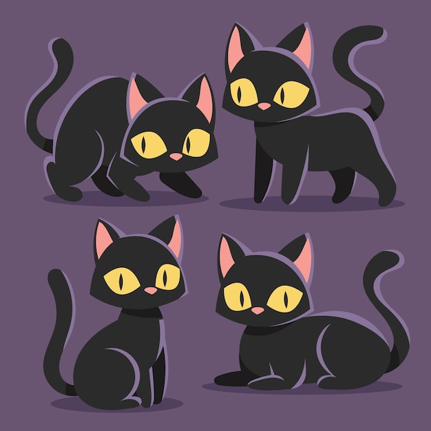 Gatos Pretos Olhando Pela Janela. Gatos Dos Desenhos Animados Olham Para  Fora Da Janela. Ilustração Vetorial Branca Preta Para Crianças. Tatuagem.  Royalty Free SVG, Cliparts, Vetores, e Ilustrações Stock. Image 130323940