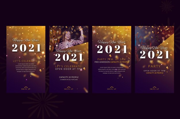 Coleção de histórias ig do ano novo de 2021
