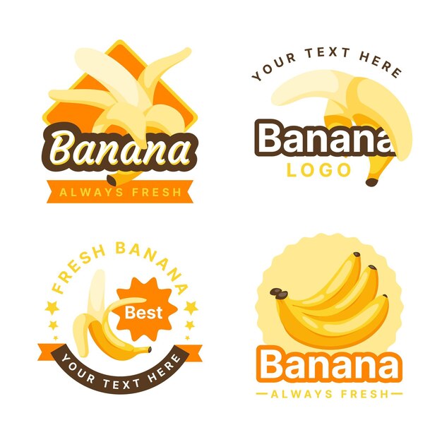 Coleção de logo Banana