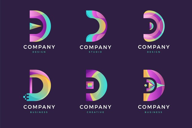 Coleção de logotipo D