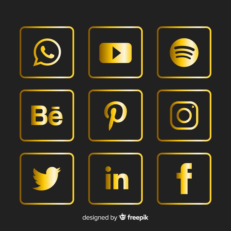 Vetor grátis coleção de logotipo de mídia social