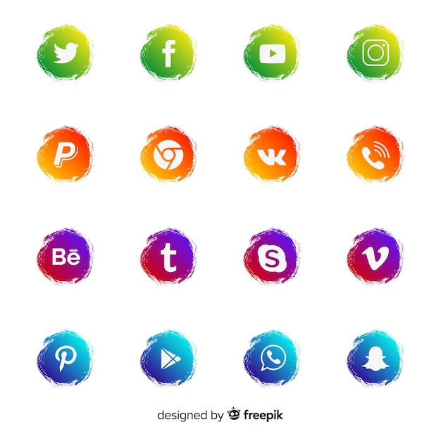 Coleção de logotipo de mídia social