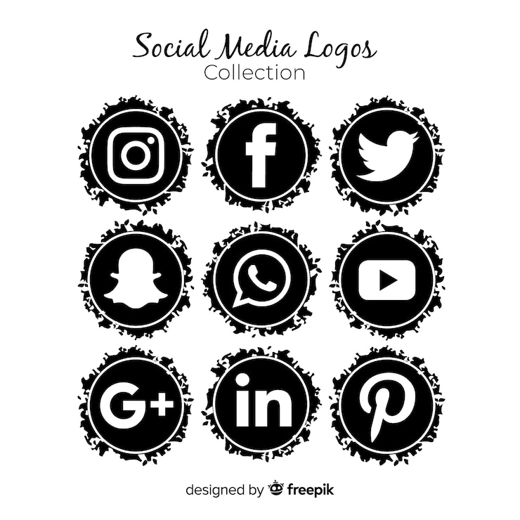 Vetor grátis coleção de logotipo de mídia social