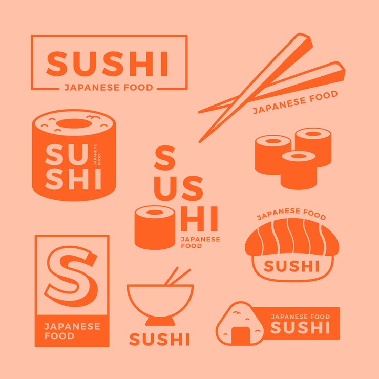 Vetor grátis coleção de logotipo mínimo de duas cores