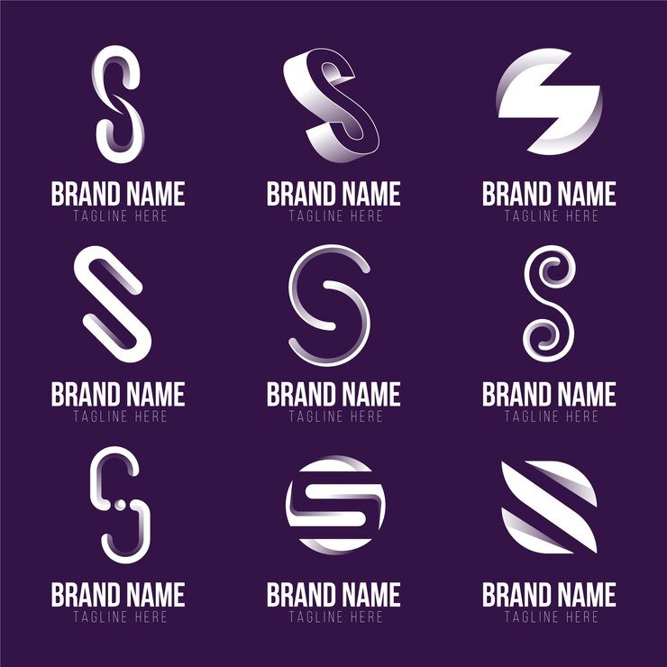 Vetor grátis coleção de logotipos do flat design
