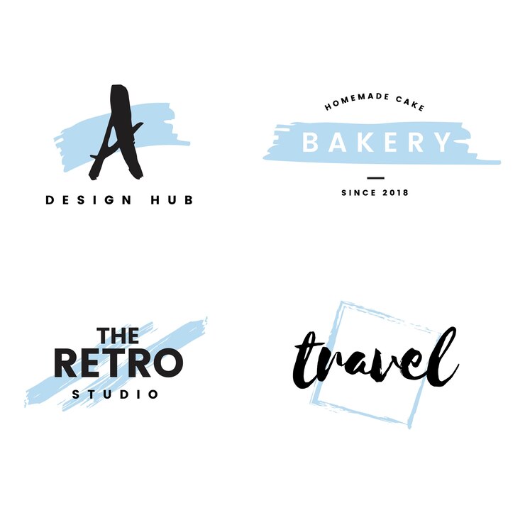 Vetor grátis coleção de logotipos e branding vector