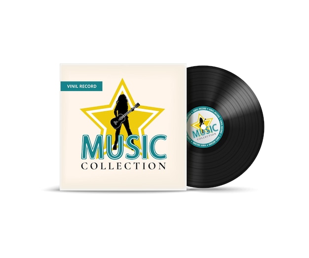 Retro Música. Jogador Para Discos De Vinil. Logotipo, Ícone. Ilustração  Vetorial Com Lugar Para Texto. Royalty Free SVG, Cliparts, Vetores, e  Ilustrações Stock. Image 85779358