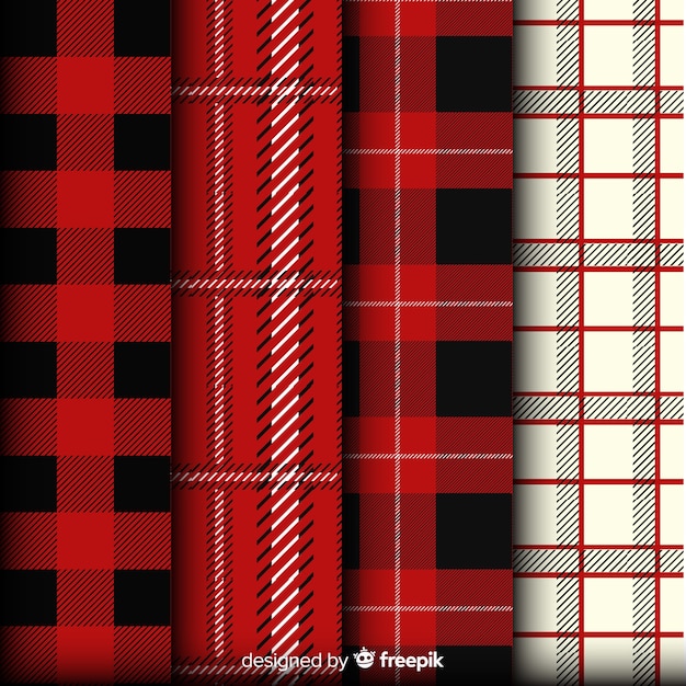 Papel de Parede ilustração xadrez de tecido escocês verde. design de estilo  plano de tartan têxtil. material de qualidade com textura infinita de cores  vermelho, branco e esmeralda. fundo argyle