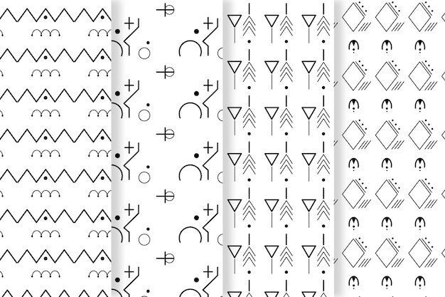 Coleção de padrão geométrico mínimo