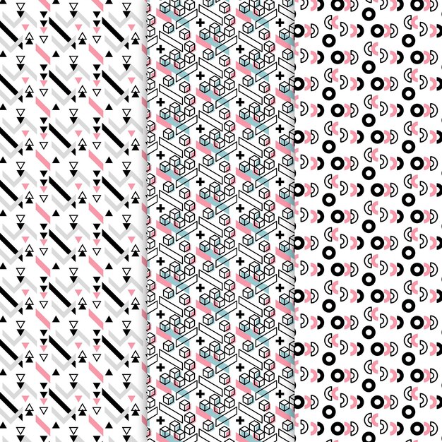Coleção de padrão geométrico