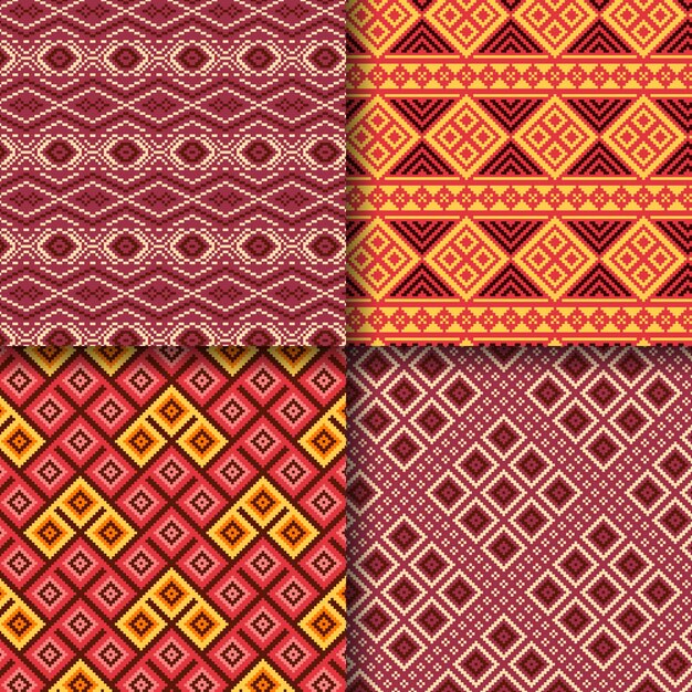 Coleção de padrões de Songket