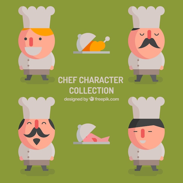 Coleção de personagem chef