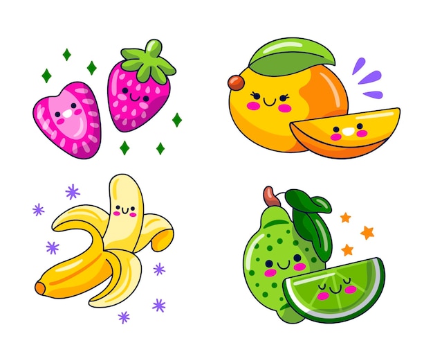 Desenho de frutas 20 frutinhas fofas para desenhar