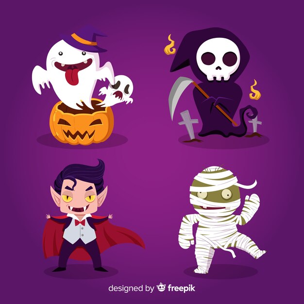 Coleção de personagens de Halloween