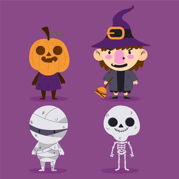 Coleção de personagens de Halloween
