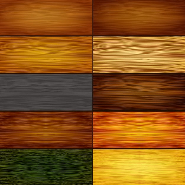 Vetor grátis coleção de texturas de madeira