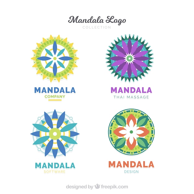 Coleção do logotipo da mandala