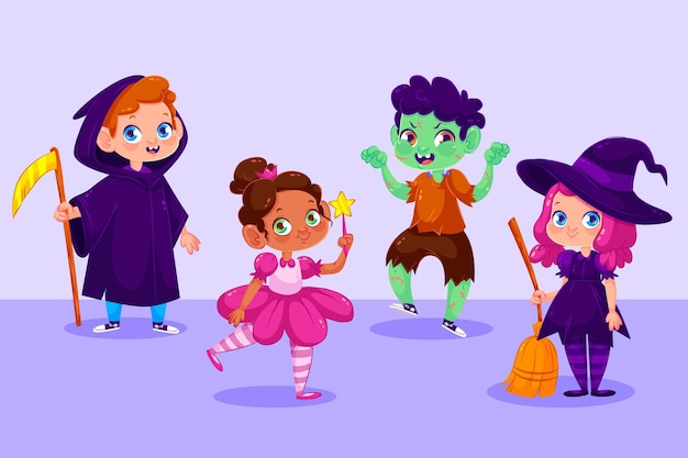 Coleção infantil de halloween