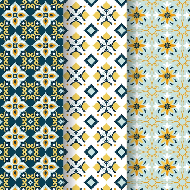 Coleção ornamental arabic pattern