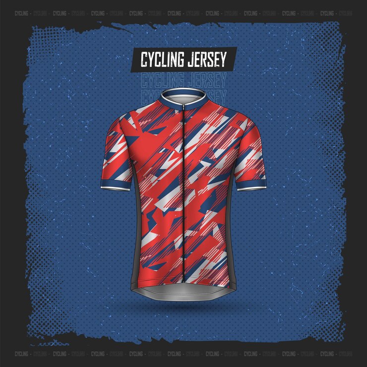 Vetor grátis coleção premium de camisetas de ciclismo