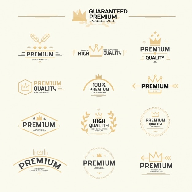 Vetor grátis coleção rótulos premium