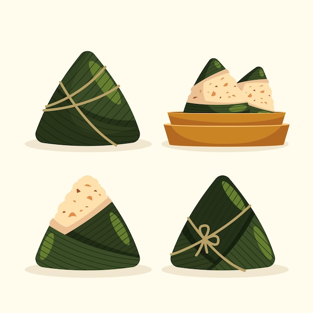 Coleção zongzi do barco dragão