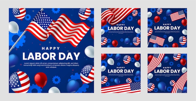 Colecção de posts realistas no Instagram para a celebração do Dia do Trabalho