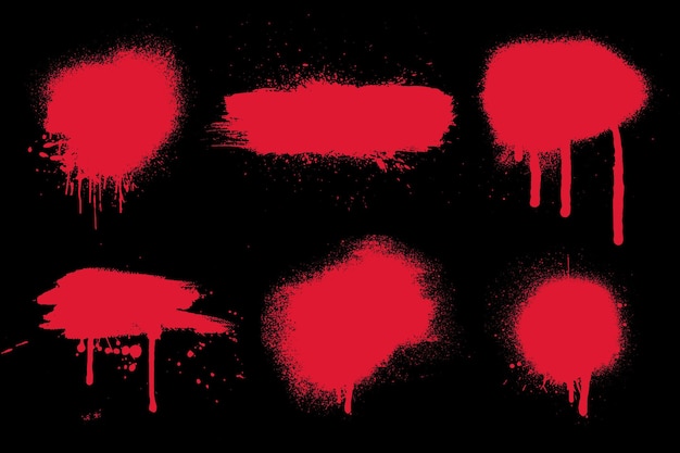 Coleta de linhas de pulverização e gotas pintadas à mão