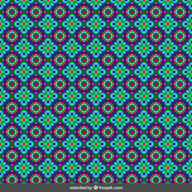 Colored floral mosaico islâmico