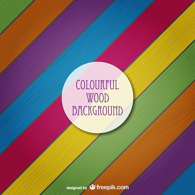 Vetor grátis colorido textura de madeira