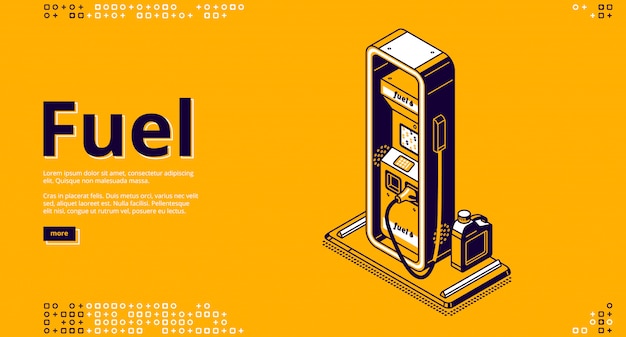 Combustível, isométrico de serviço de abastecimento de petróleo