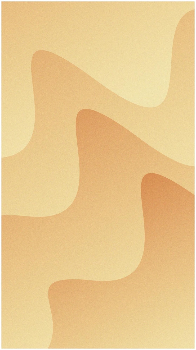 Vetor grátis composição abstrata de formas orgânicas fluídas em tons beige em camadas quentes