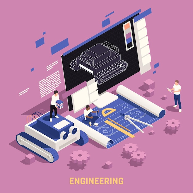 Composição de engenharia de educação stem