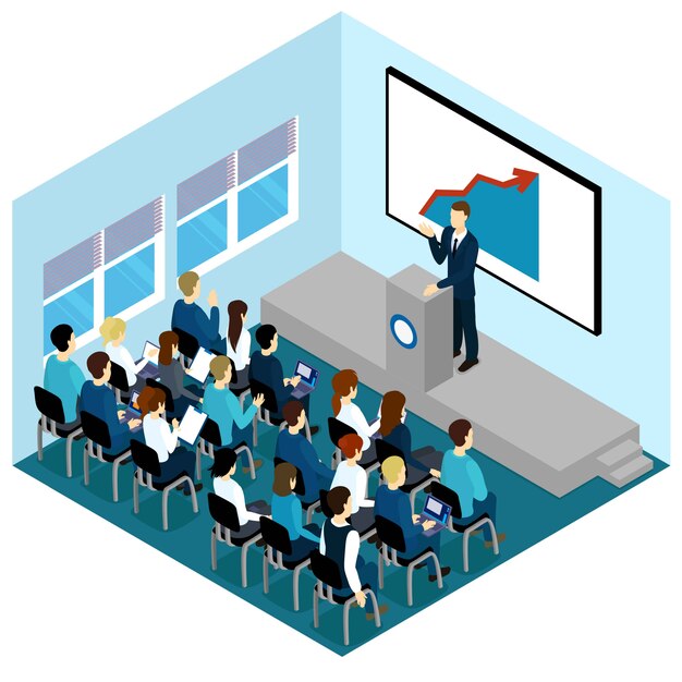 Composição de palestras de treinamento isométrico