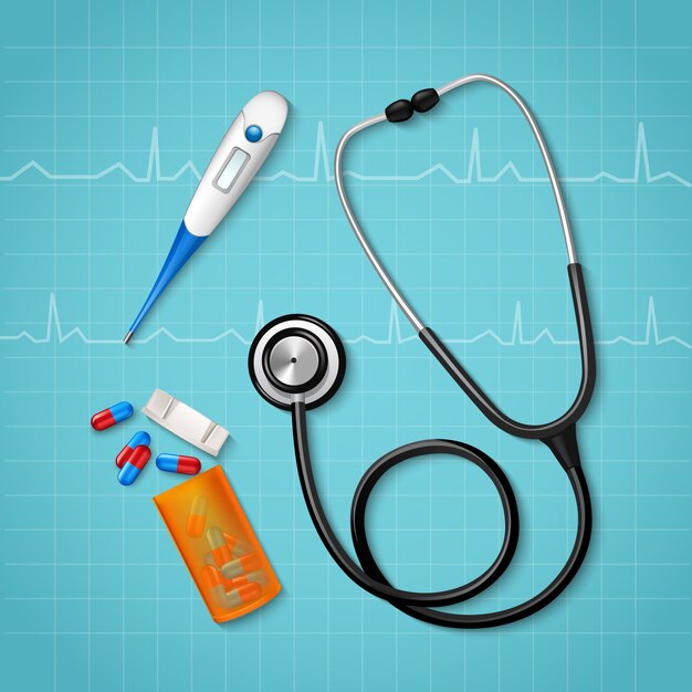 Composição dos instrumentos de tratamento médico