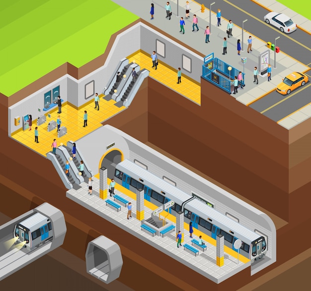 Composição subterrânea do projeto