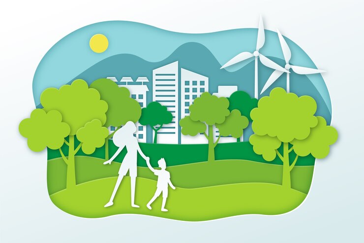 Vetor grátis conceito ambiental em estilo de jornal