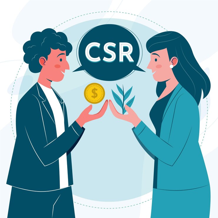 Vetor grátis conceito csr de design plano orgânico ilustrado