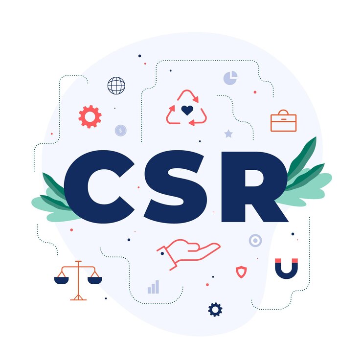 Vetor grátis conceito csr plano ilustrado