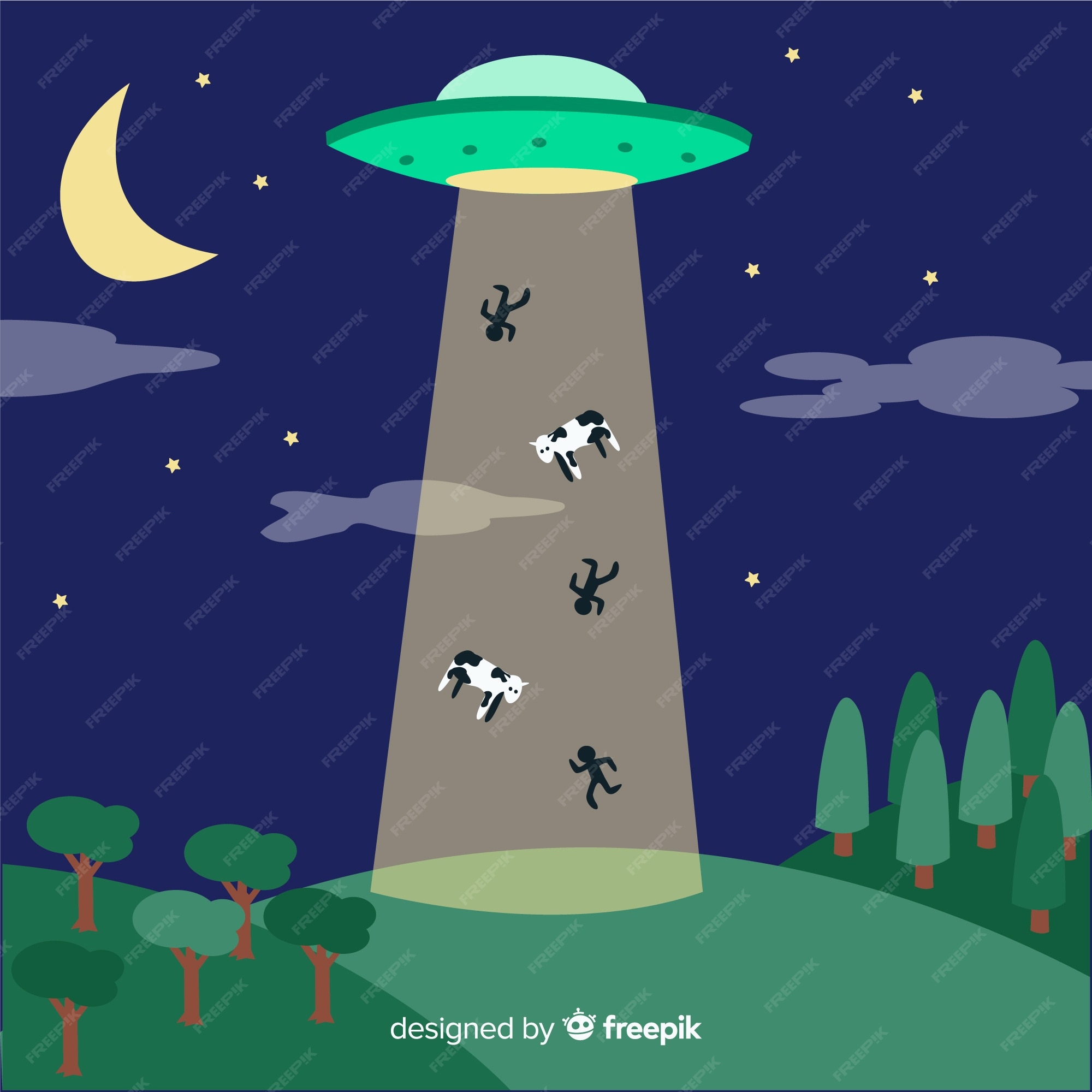 Vintagem Colorida Do Desenho Da área Ufo Ilustração do Vetor - Ilustração  de universo, fofofo: 254626457