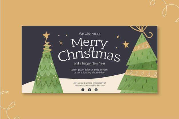 Conceito de banner de natal
