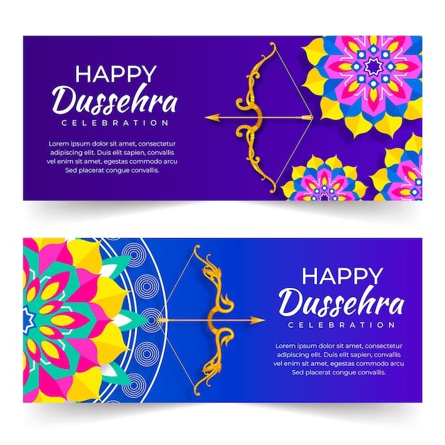 Conceito de banner dussehra