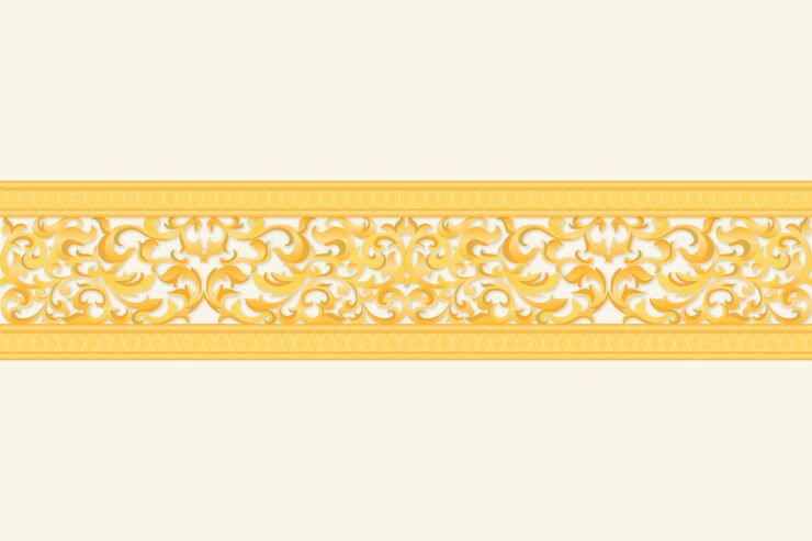 Vetor grátis conceito de borda ornamental dourada