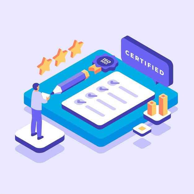 Conceito de certificação isométrica iso