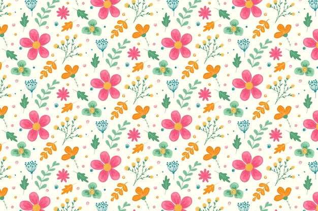 Conceito de coleção de padrão floral