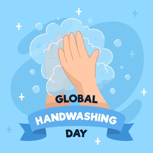 Conceito de dia global de lavagem das mãos