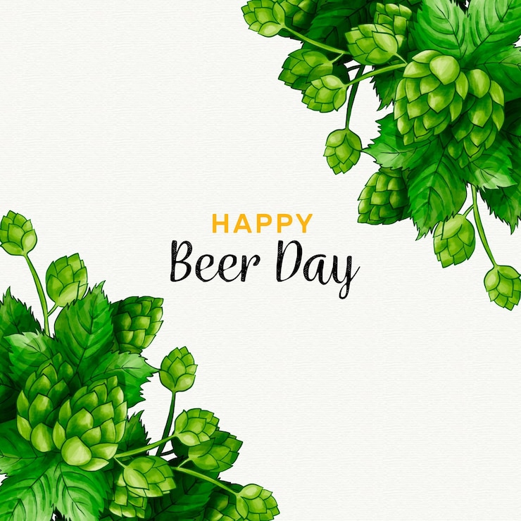 Vetor grátis conceito de dia internacional de cerveja em aquarela