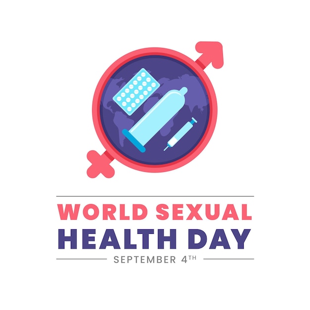 Vetor grátis conceito de dia mundial da saúde sexual